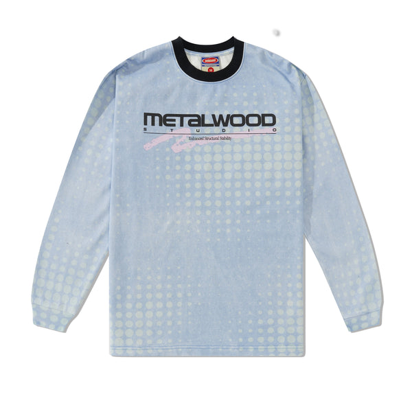 Metalwood Moto L/S Heavyweight Tee, Hydrangea