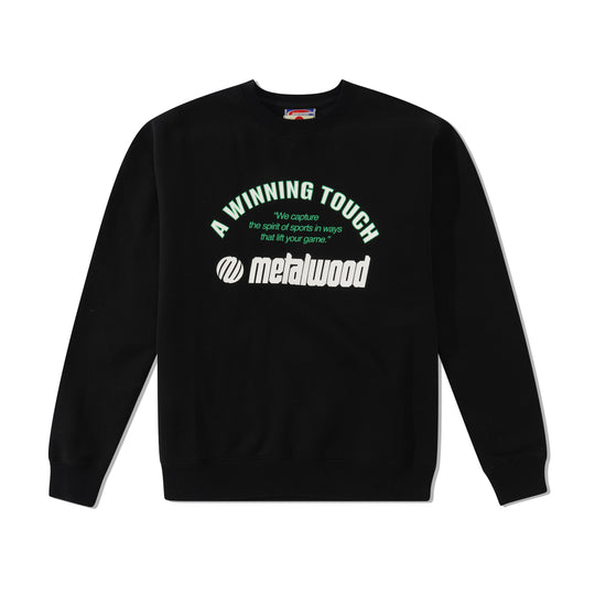 Winning Touch Crewneck Sweatshirt, Black