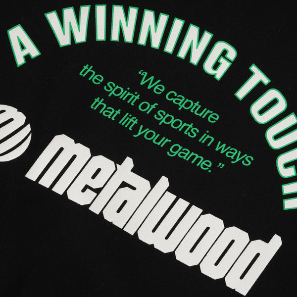 Metalwood Winning Touch Crewneck Sweatshirt, Black