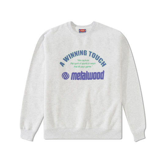 Winning Touch Crewneck Sweatshirt, Heather Grey