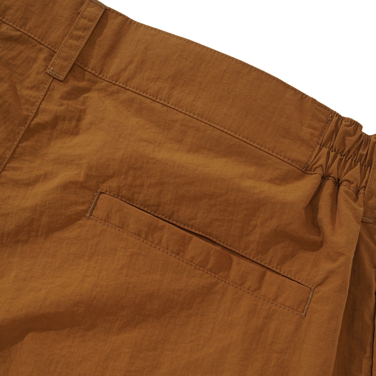 Colourblock Nylon Short, Chocolate