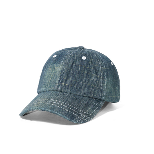 Faded Slub Denim Hat, Light Blue