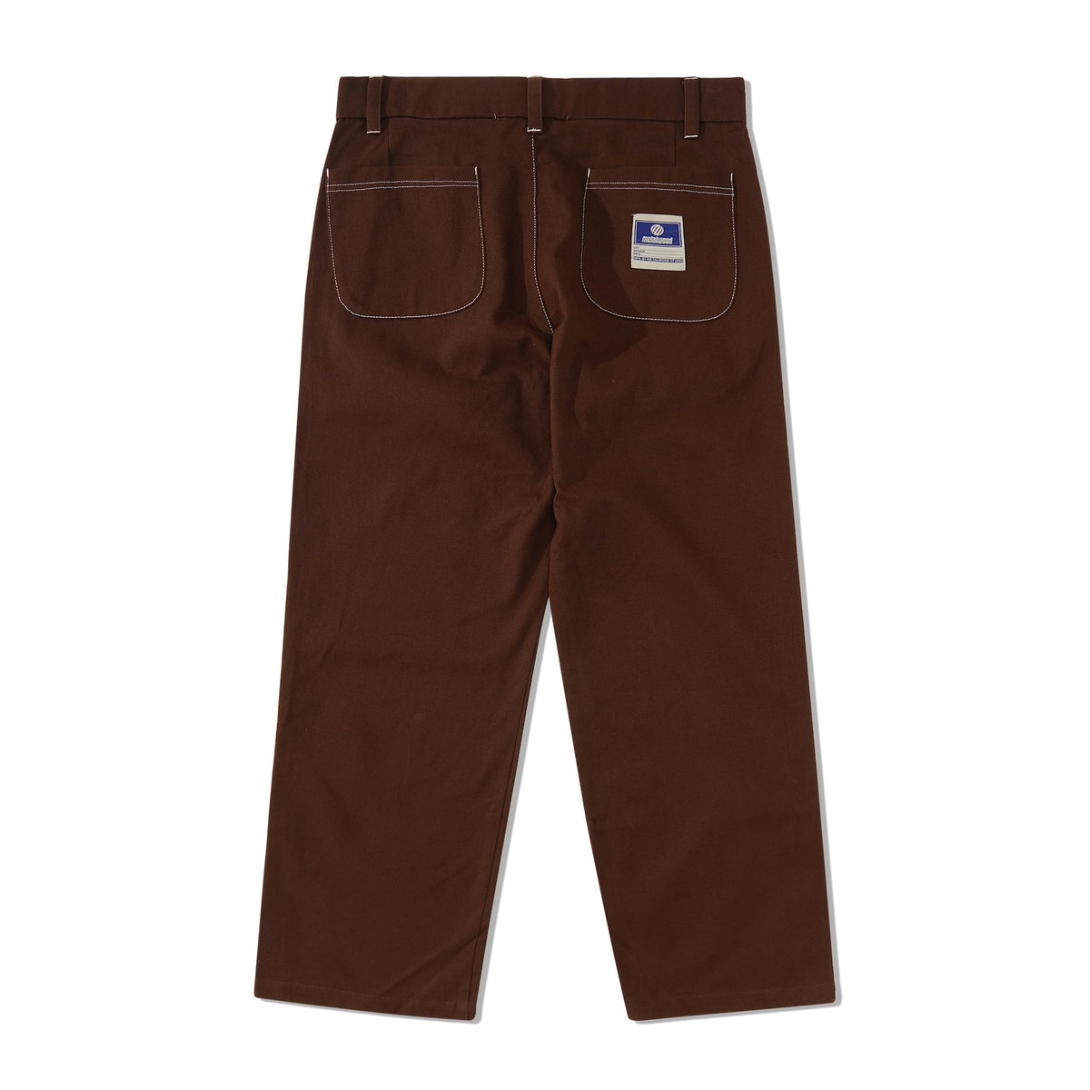 Contrast Sitch Chino Pant, Chocolate