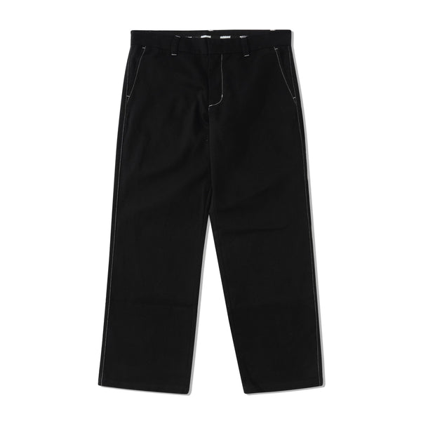 Metalwood Contrast Sitch Chino Pant, Black