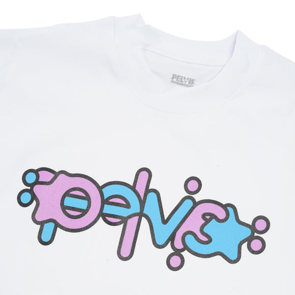 Pelvis Gummy Logo Tee, White