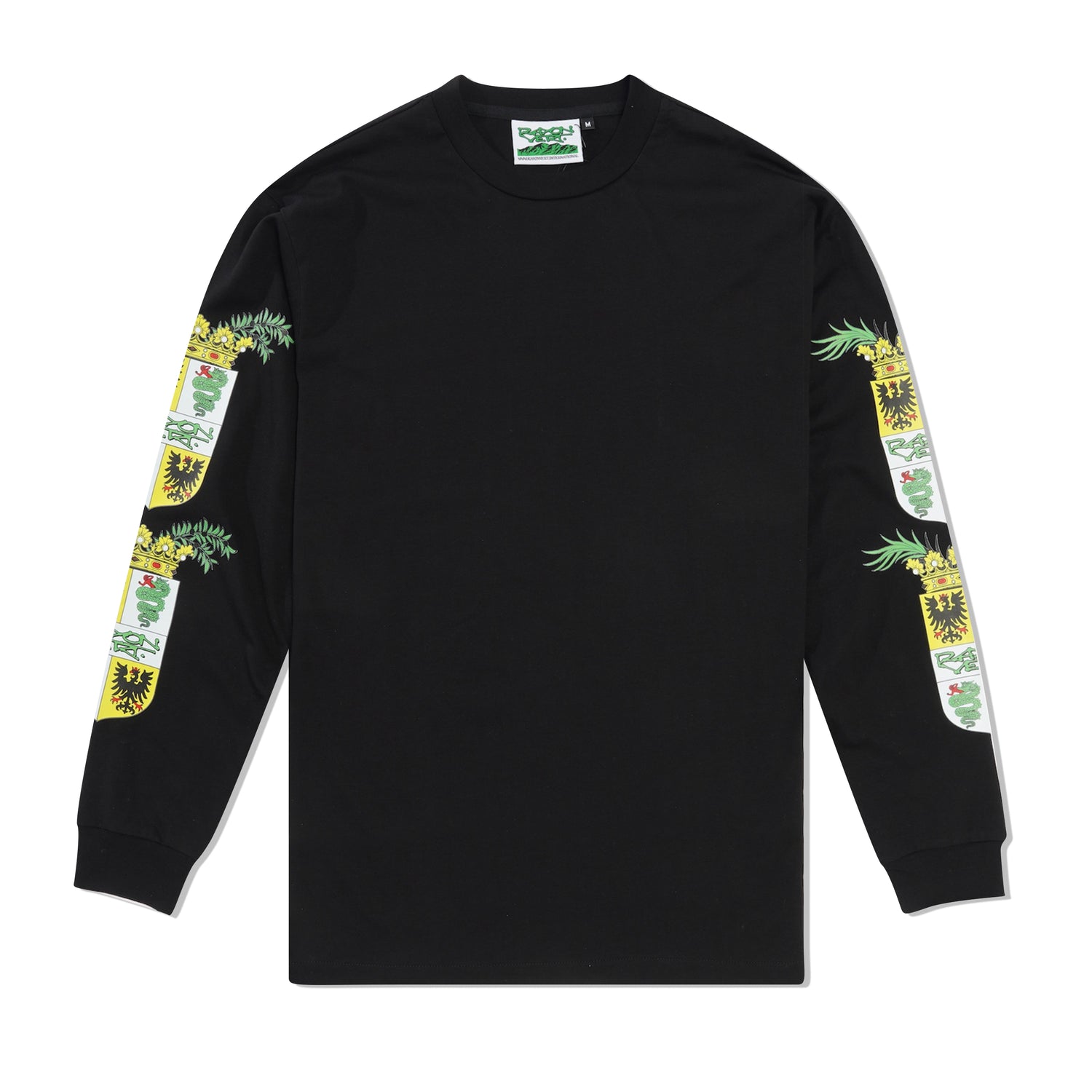 Rayon Vert Long Sleeve Tee, Golgotha Black