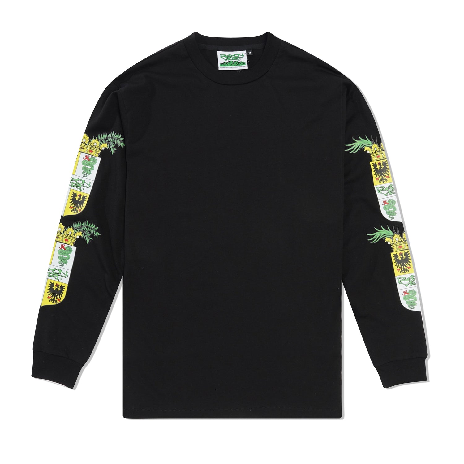 Rayon Vert Long Sleeve Tee, Golgotha Black