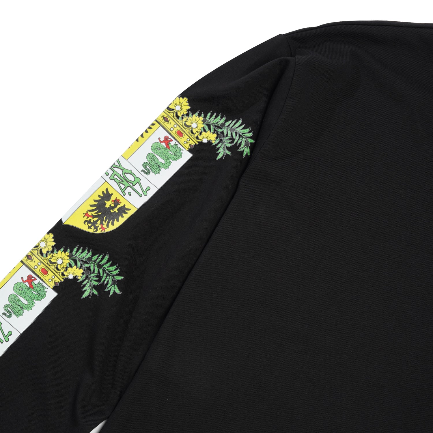 Rayon Vert Long Sleeve Tee, Golgotha Black