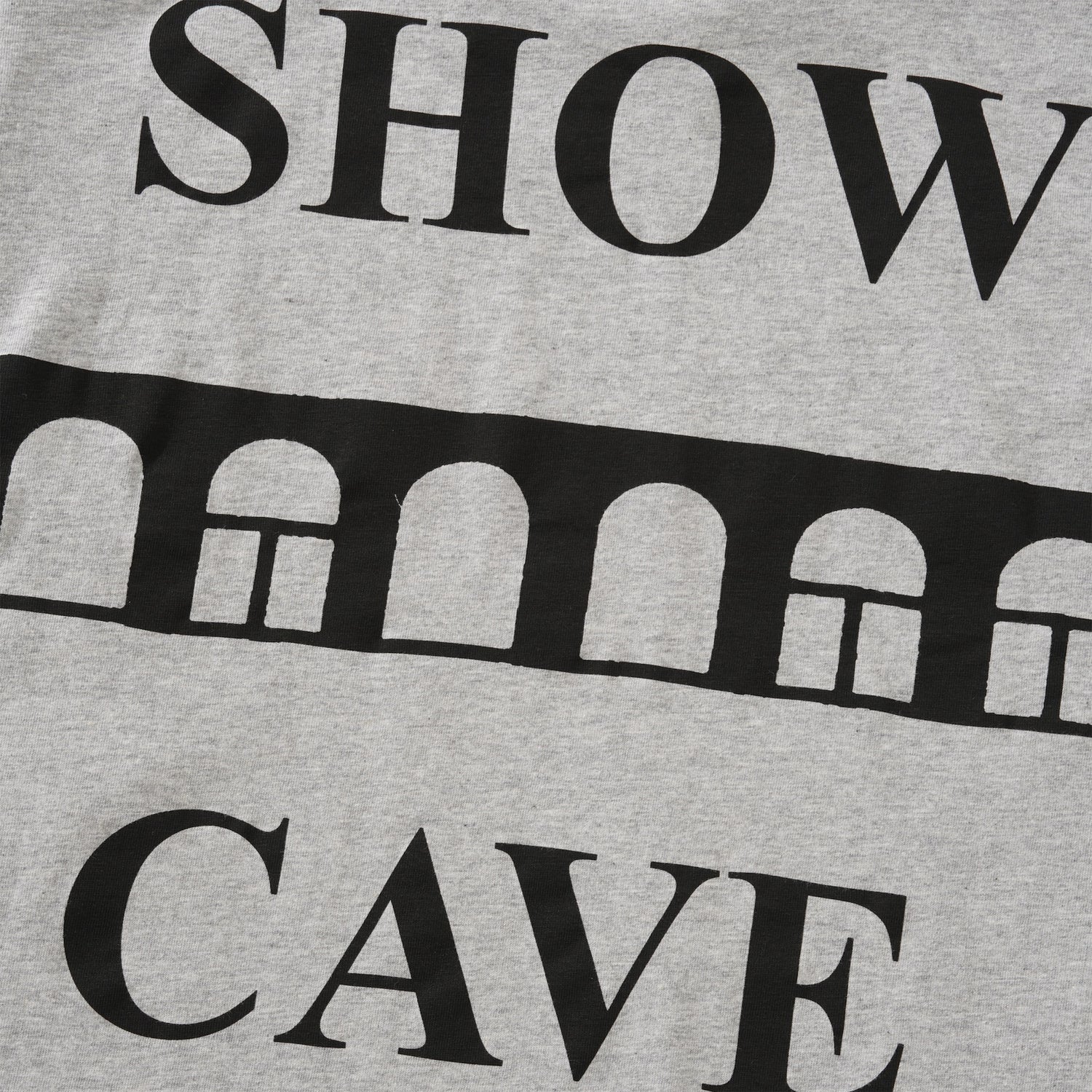 Showcave Tee, Heather Grey