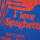 I Love Spaghetti II Tee, Bright Blue