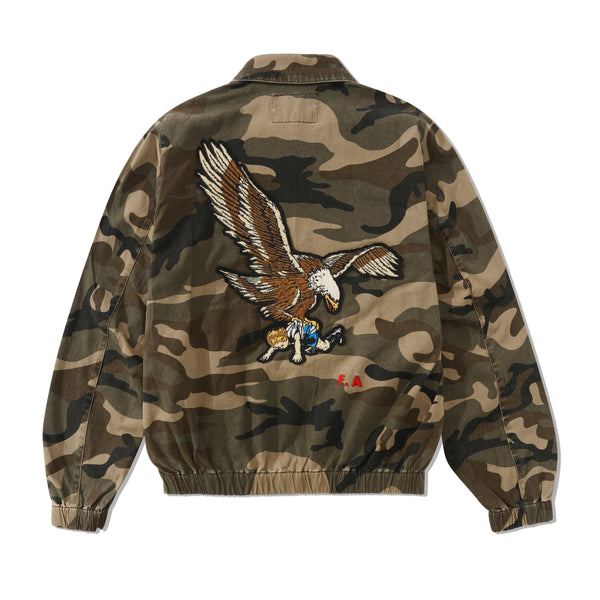 Fucking Awesome Washed Harrington Jacket, Camo