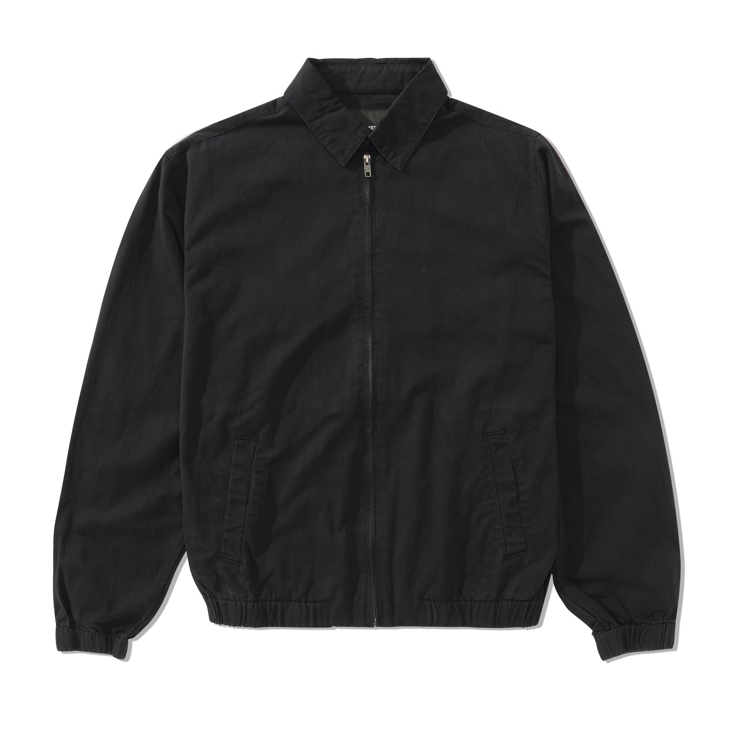 Washed Harrington Jacket, Black