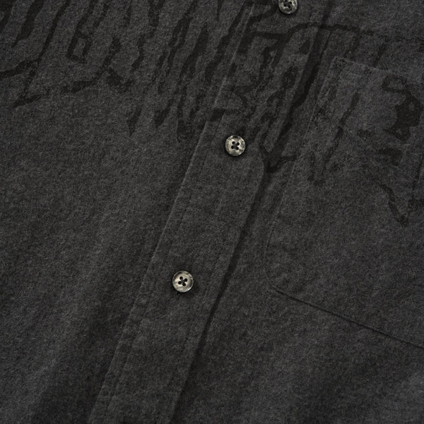 Fucking Awesome Stamp Logo Chambray Shirt, Grey