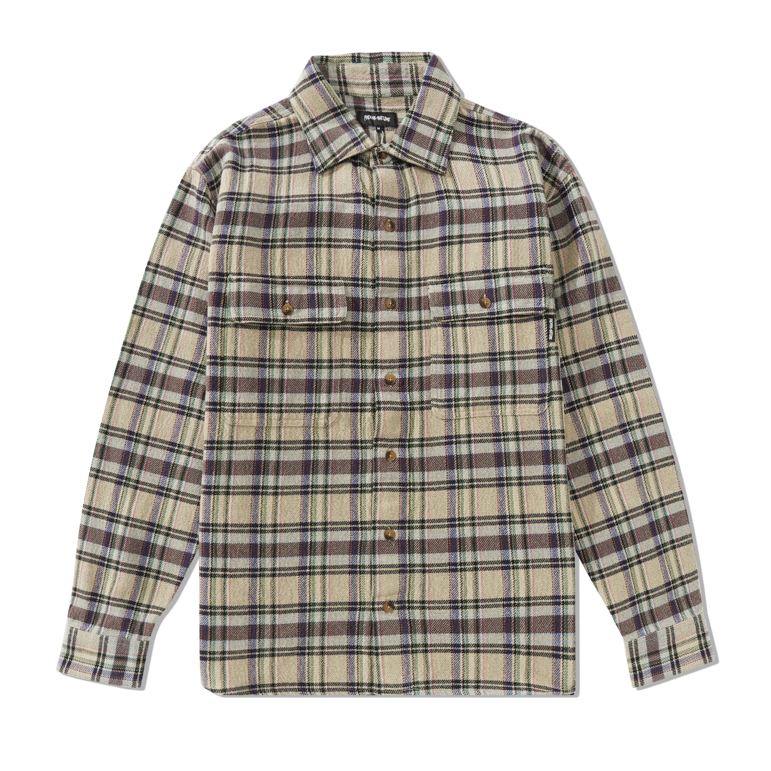 Rusty Plaid Flannel Shirt, Grey Plaid