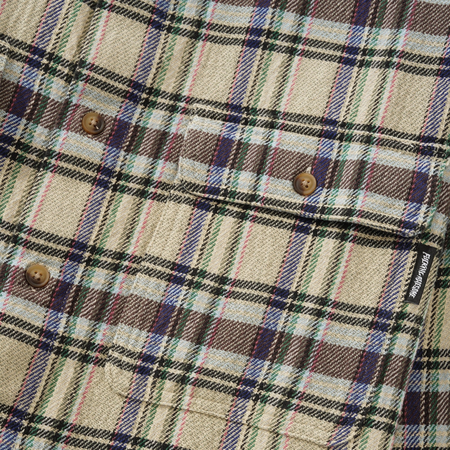 Rusty Plaid Flannel Shirt, Grey Plaid