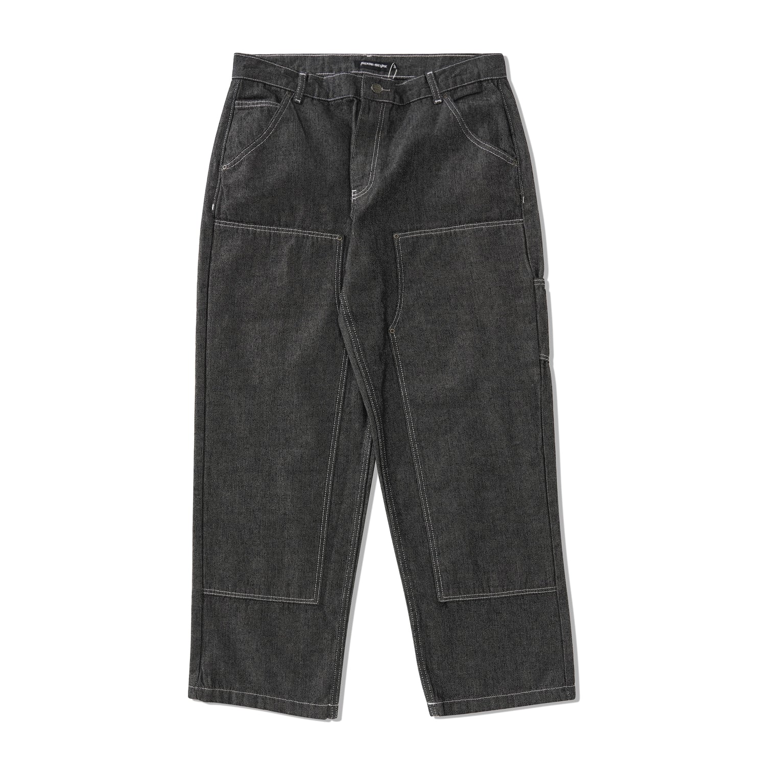 Cotton Canvas Double Knee Pant, Salt Pepper