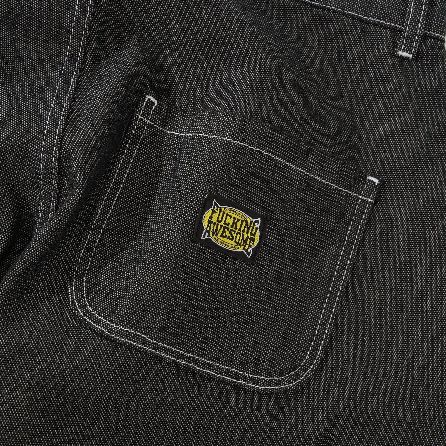 Cotton Canvas Double Knee Pant, Salt Pepper