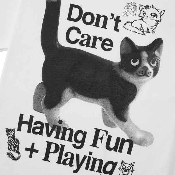 Henry Johnson Don't Care Tee, White