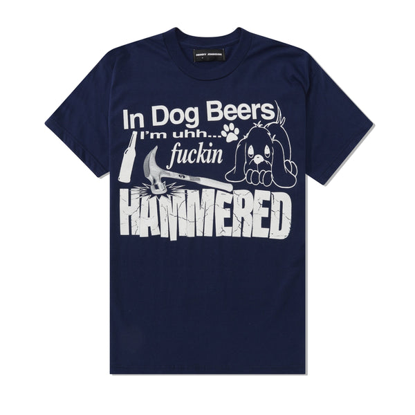 Henry Johnson Dog Beers Tee, Navy