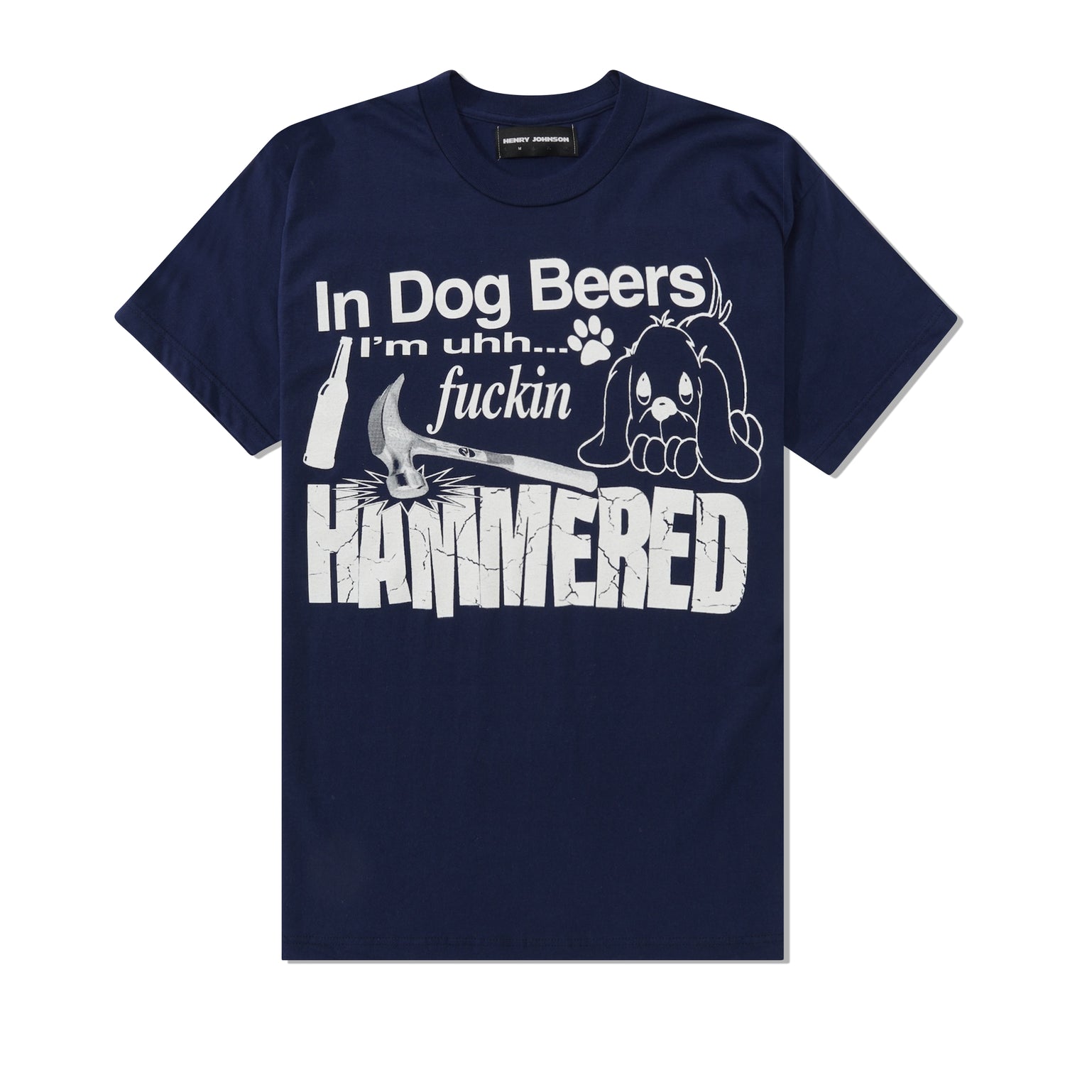 Dog Beers Tee, Navy