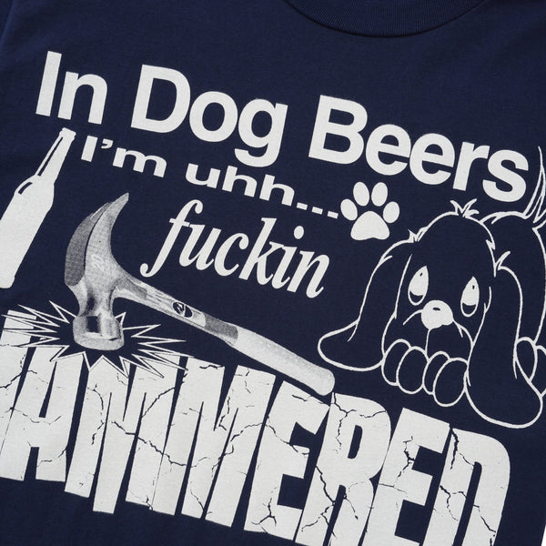 Henry Johnson Dog Beers Tee, Navy