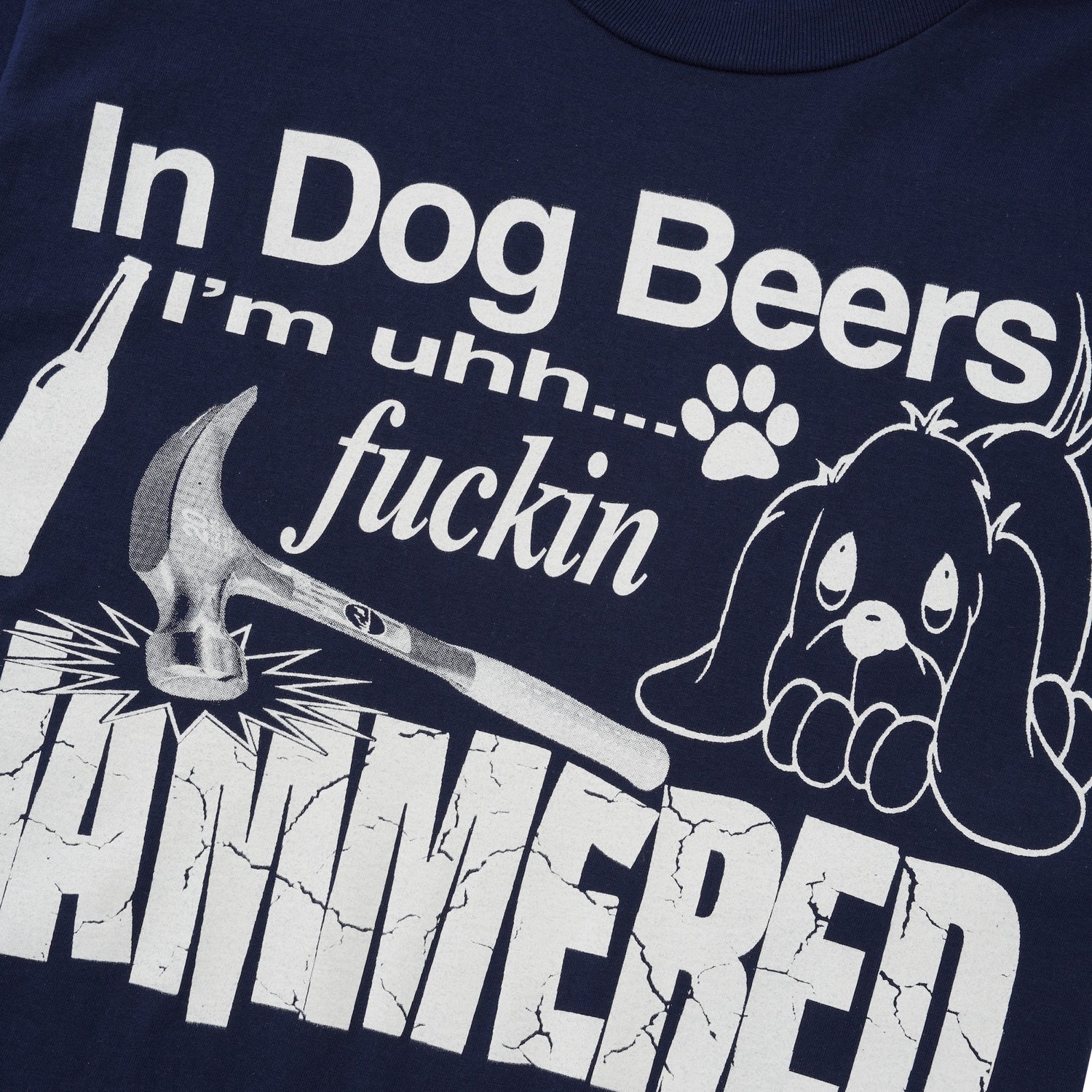 Dog Beers Tee, Navy