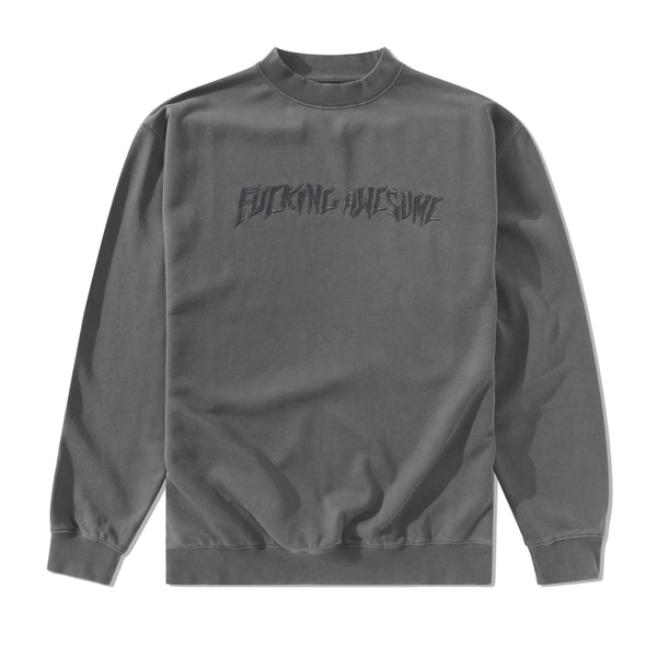 Fucking Awesome Distressed Stamp Crewneck, Black