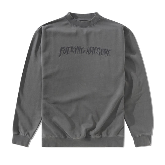 Distressed Stamp Crewneck, Black