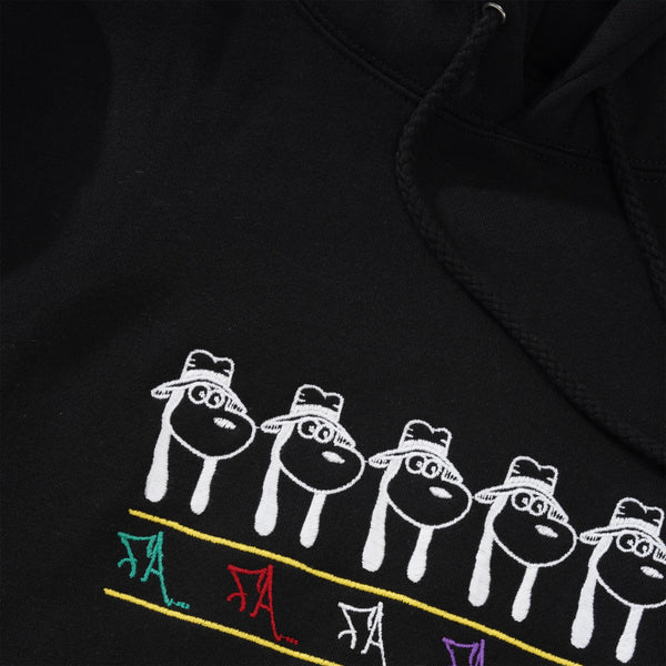 Fucking Awesome Spike Repeat Embroidered Pullover, Black