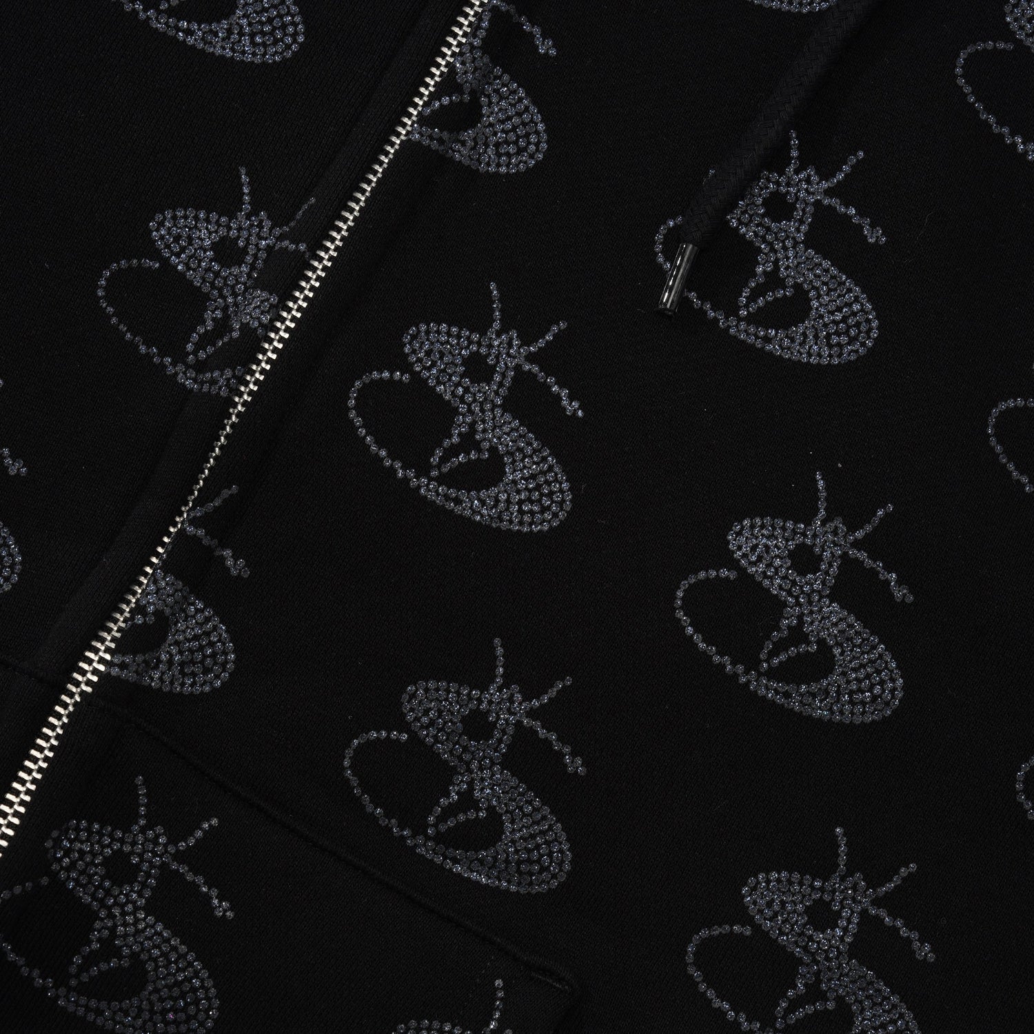 Bijou Pullover Hood, Black / Indigo