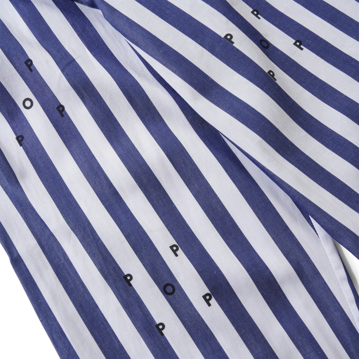 Logos Stripe Shirt, Navy / White
