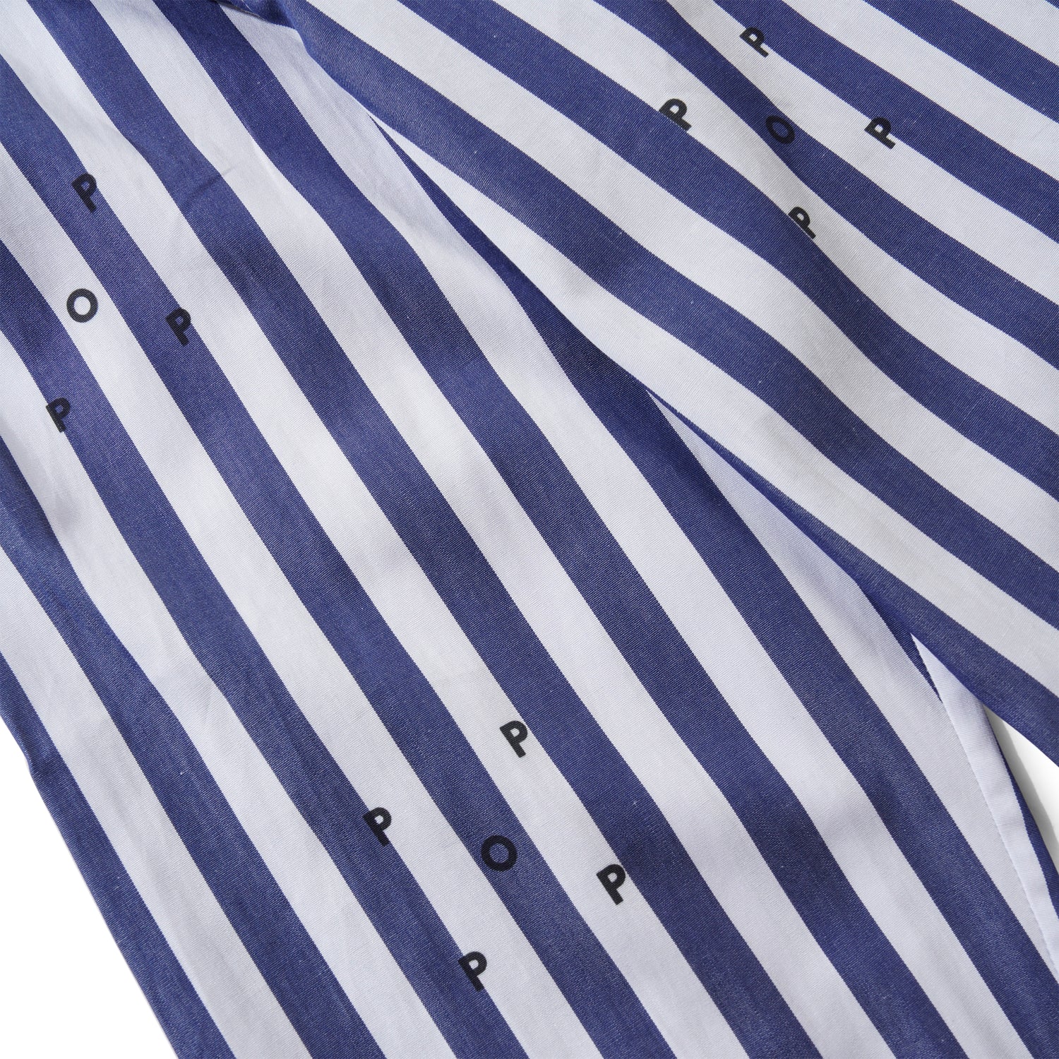 Logos Stripe Shirt, Navy / White