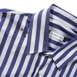 Logos Stripe Shirt, Navy / White
