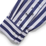 Logos Stripe Shirt, Navy / White