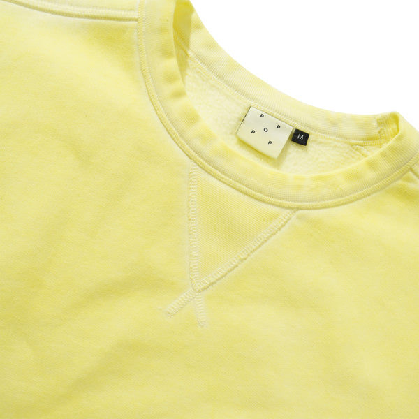 POP Trading Company Logo Crewneck, Lemon Grass
