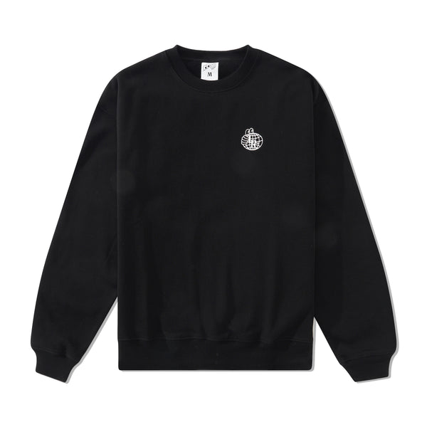 Last Resort AB Atlas Monogram Crewneck, Black