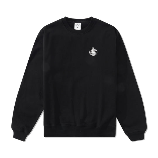 Atlas Monogram Crewneck, Black