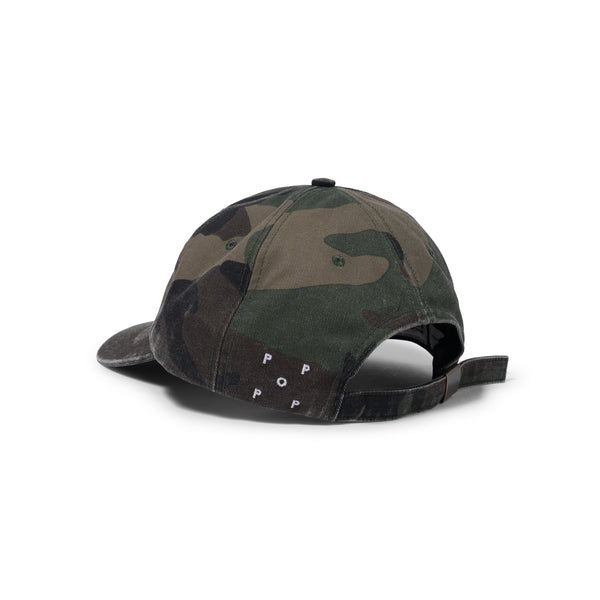 POP Trading Company O Six Panel Hat, Camo / Charcoal