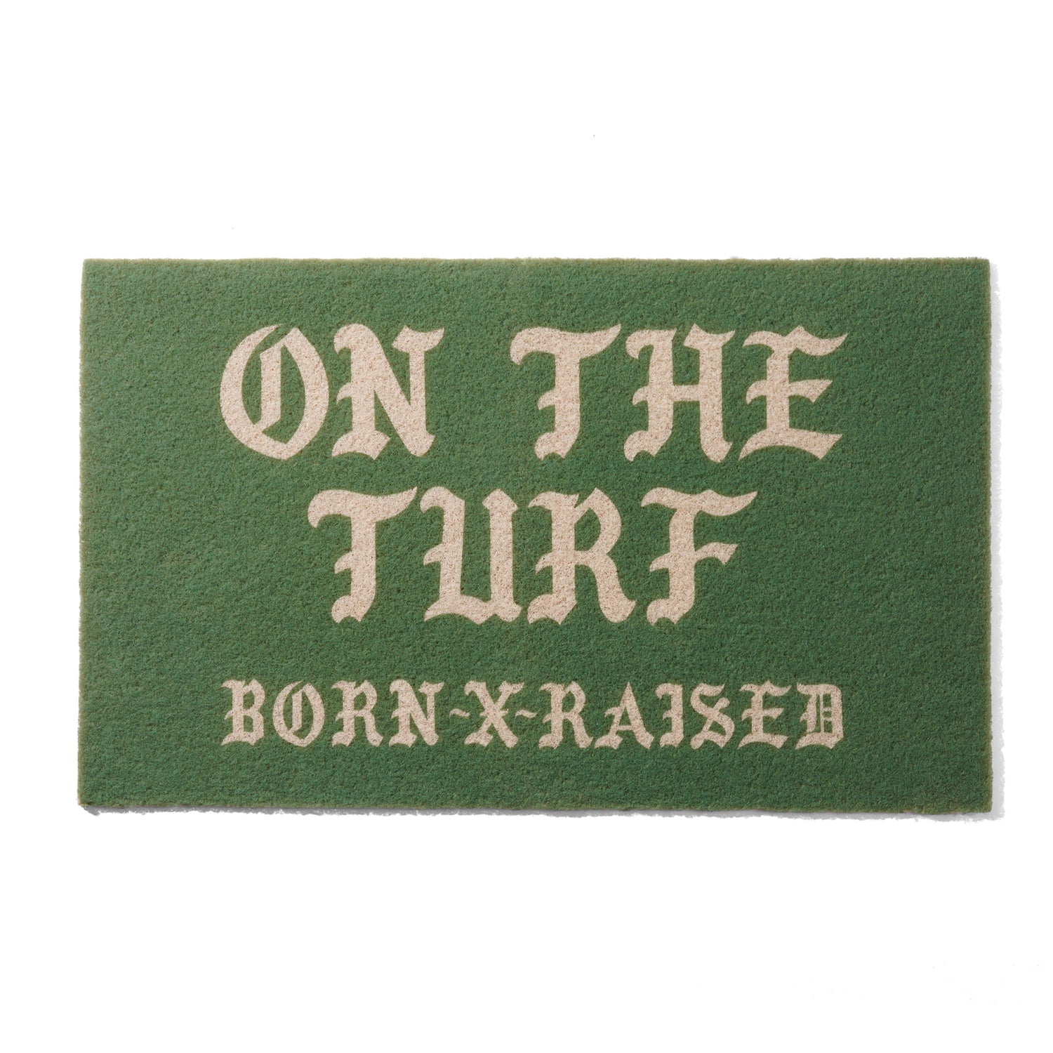 On The Turf Doormat, Green / White
