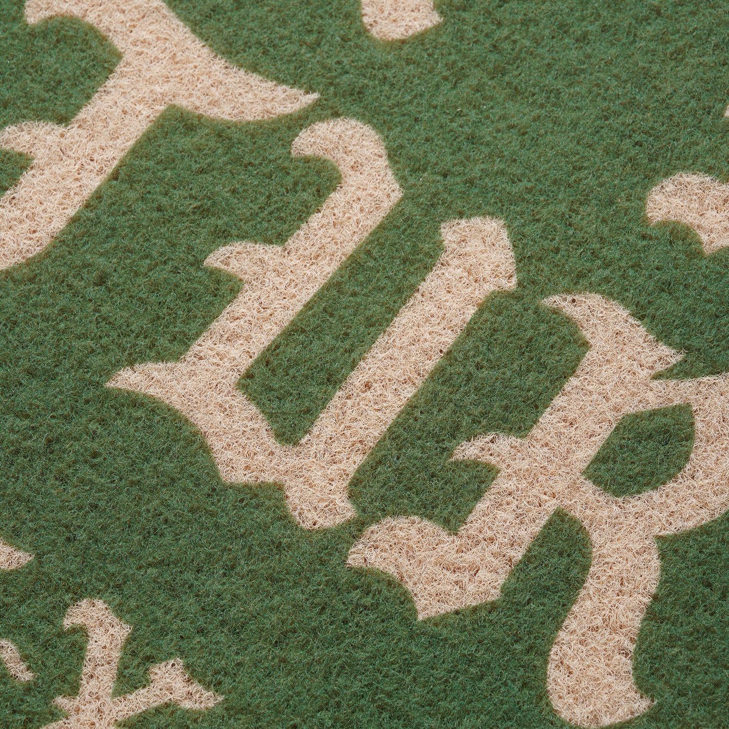 On The Turf Doormat, Green / White