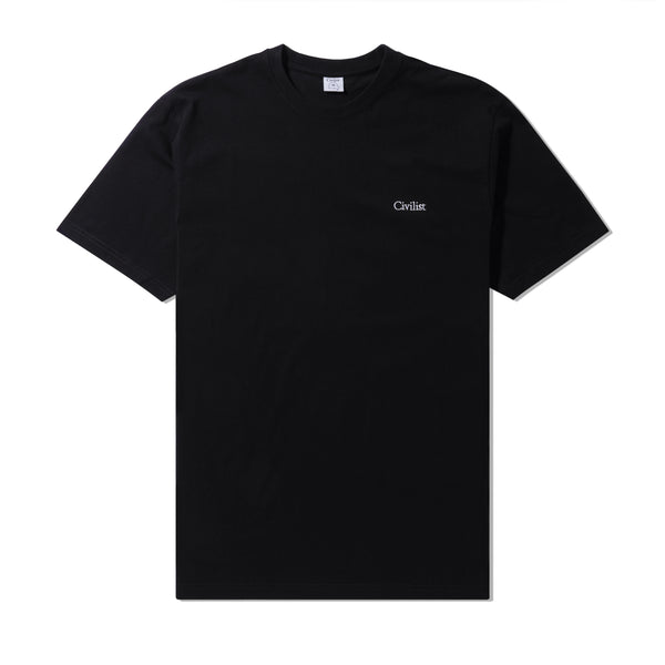 Civilist Mini Logo Tee, Black