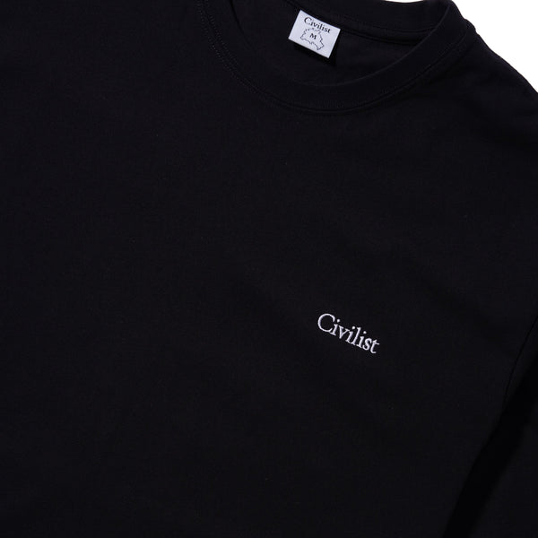 Civilist Mini Logo Tee, Black
