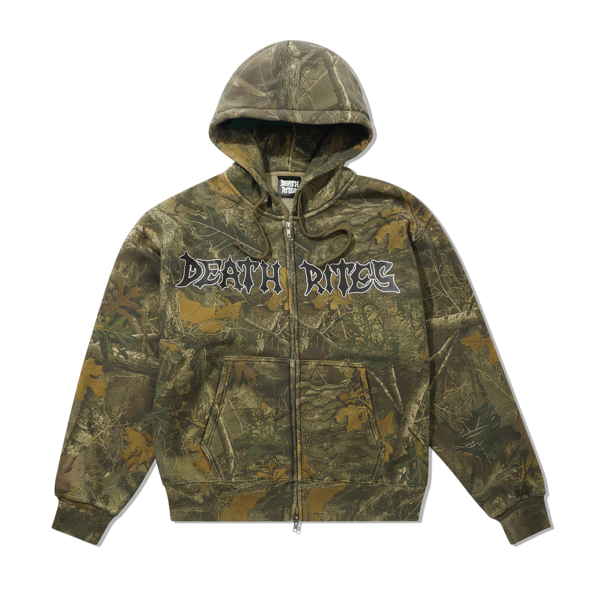 Script Zip Hooded Sweater, Tree Camo