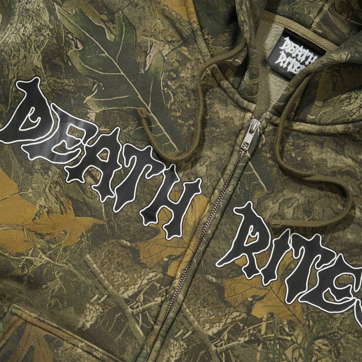Script Zip Hooded Sweater, Tree Camo