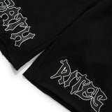 Script Cut-Off Sweat Shorts, Black