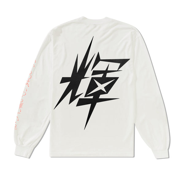 b.Eautiful Bleach L/S Tee, White