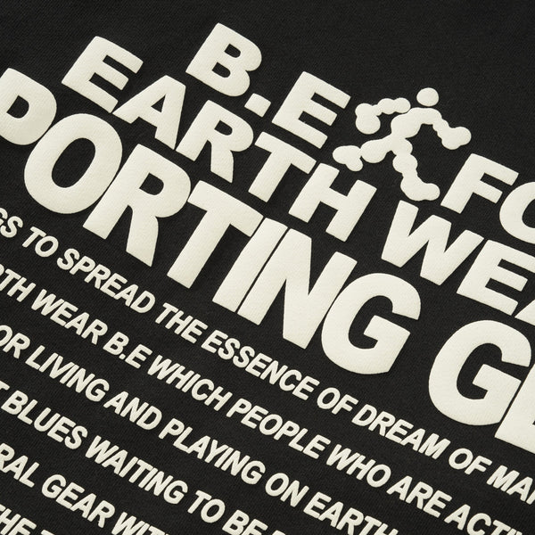 b.Eautiful Earth Wear Crewneck, Off-Black