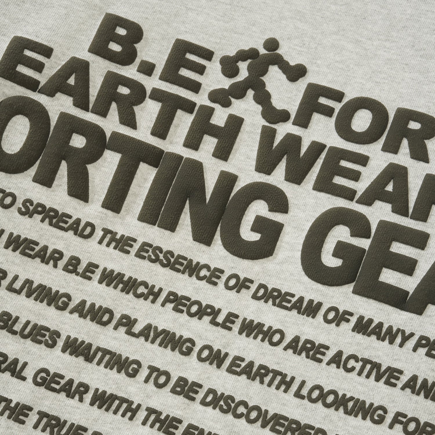 Earth Wear Crewneck, Heather Grey