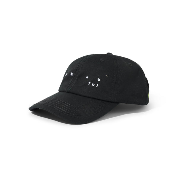 b.Eautiful Spirit 6 Panel Hat, Black / White