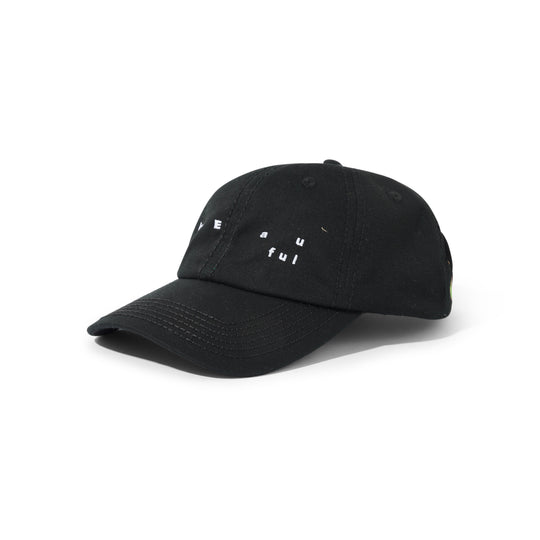 Spirit 6 Panel Hat, Black / White